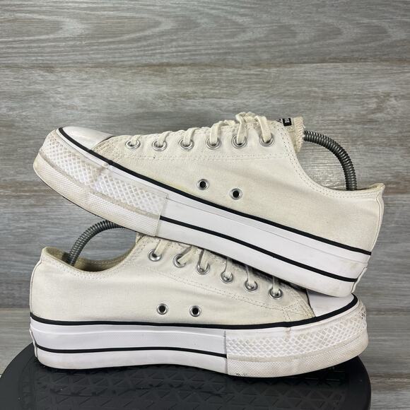 Converse Women’s Chuck Taylor All Star Lift Low-Top Platform Sneakers Size 10 - Picture 7 of 8